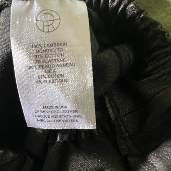 THE ROW - Orshen ruched black lambskin leather leggings - MEDIUM - Picture 5 of 6